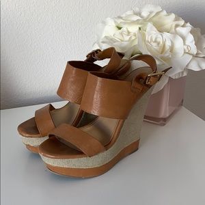 Steve Madden Tan Wedges Size 5.5